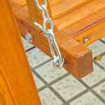 Balancelle balancoire hamac banc fauteuil de jardin bois de pin 2 places charge max. 300kg