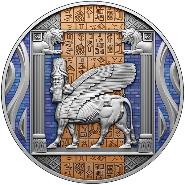 SUMERIAN CIVILIZATION 7 Groundbreaking Ancient Civilizations 2 Once Argent Monnaie 2000 Francs Cameroon 2023