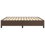vidaXL Cadre de lit sans matelas marron 180x200 cm similicuir