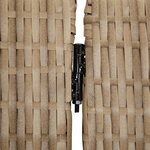 vidaXL Cloison de séparation 6 panneaux beige résine tressée