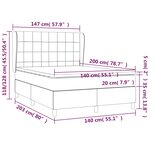 vidaXL Sommier à lattes de lit avec matelas Rose 140x200 cm Velours