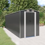 vidaXL Abri de jardin Anthracite 192x606x223 cm Acier galvanisé