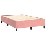vidaXL Cadre de lit sans matelas rose 120x200 cm velours