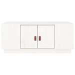 vidaXL Table basse Blanc 100x50x41 cm Bois massif de pin