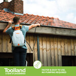 Toolland Pulvérisateur à pression à sac à dos à batterie 12 L