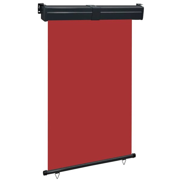 vidaXL Auvent latéral de balcon 125x250 cm Rouge