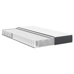 Matelas à ressorts ensachés vidaXL Gris foncé Medium 120x200x20 cm Tissu