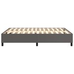 vidaXL Cadre de lit Gris 140x190 cm Similicuir
