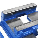 vidaXL Étau pour perceuse à colonne bleu 150 mm fonte