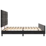 vidaXL Cadre de Lit Noir 200x200 cm Velours