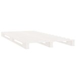 vidaXL Cadre de lit sans matelas blanc 100x200 cm bois de pin massif
