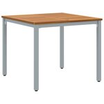 vidaXL Set de salle à manger de jardin 5 pièces en bois d'acacia massif et métal