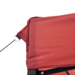 vidaXL Tente de réception pliable escamotable bordeaux 580x292x315 cm
