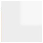 vidaXL Meuble TV mural Blanc brillant 30 5x30x30 cm