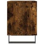 vidaXL Table de chevet chêne fumé 40x35x50 cm bois d’ingénierie