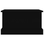 vidaXL Boîte de rangement noir 50x30x28 cm bois d'ingénierie