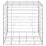 vidaXL Lit surélevé cube à gabion Fil d'acier 50x50x50 cm