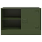 vidaXL Meubles TV 2 Pièces vert olive 67x39x44 cm acier