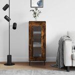 vidaXL Buffet Chêne fumé 34 5x34x90 cm Bois d'ingénierie