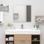 vidaXL Miroir mural 80x60 cm Verre