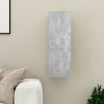 vidaXL Meuble TV Gris béton 30 5x30x90 cm Bois d’ingénierie