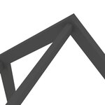 vidaXL Cadre de lit d'enfant avec un tiroir Gris foncé Pin 70x140 cm