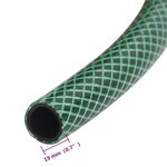vidaXL Tuyau d'arrosage vert 0 75" 20 m PVC
