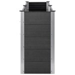 vidaXL Lit surélevé de jardin 250x100x91 cm WPC Gris