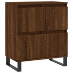 vidaXL Buffet Chêne marron 60x35x70 cm Bois d'ingénierie