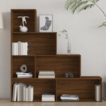 vidaXL Armoire à livres Chêne marron 155x24x160 cm