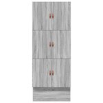vidaXL Cadre de lit de rangement Gris Sonoma 80x200 cm