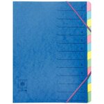 Trieur 12 onglets CL 7/10ème Dos extensible à élastiques Rubriques imprimées Coloris A... COUTAL