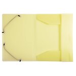 Chemise À Élastiques 3 Rabats Polypropylène Chromaline Pastel - A4 - Jaune - X 25 - Exacompta