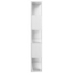vidaXL Bibliothèque/Séparateur de pièce Blanc brillant 80x24x159 cm