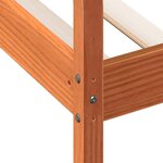 vidaXL Lit de jour cire marron 100x200 cm bois de pin massif