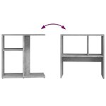 vidaXL Table d'appoint Gris béton 50x30x50 cm Bois d’ingénierie