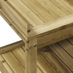 vidaXL Table de rempotage et étagères 82 5x45x86 5cm bois pin imprégné
