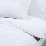 vidaXL Ensemble de housse de couette Blanc 260x240 cm Microfibre