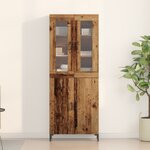 vidaXL Buffet avec Cabinet Mur en Bois Ancien en Bois Aggloméré