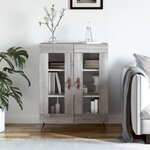 vidaXL Buffet sonoma gris 69 5x34x90 cm bois d'ingénierie