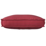 vidaXL Coussin Palette pour Dossier Rouge Vin 70x40x12 cm Tissu Oxford