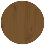 vidaXL Table basse Marron miel Ø 35x35 cm Bois massif de pin