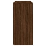 vidaXL Buffet avec lumières LED chêne marron 80x35x75 cm