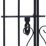 vidaXL Portillon ornemental de jardin Fer forgé 122x20 5x100 cm