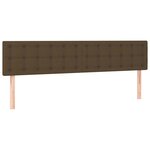 vidaXL Sommier à lattes de lit et matelas marron foncé 120x190cm tissu