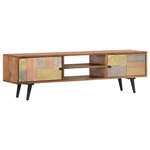 vidaXL Meuble TV 140x30x40 cm Bois solide d'acacia