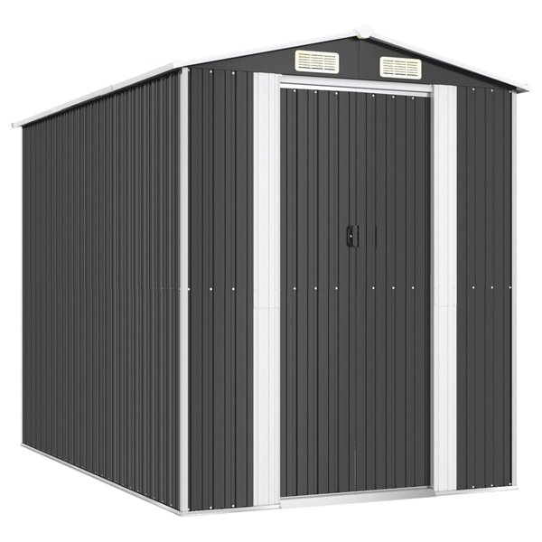 vidaXL Abri de jardin Anthracite 192x274x223 cm Acier galvanisé