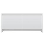 vidaXL Table basse blanc brillant 90x50x41 5 cm bois d'ingénierie