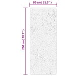 vidaXL Tapis shaggy PAMPLONA poils longs moderne vert 80x200 cm