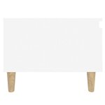 vidaXL Tables d'appoint 2 Pièces Blanc 50x46x35 cm Bois d'ingénierie